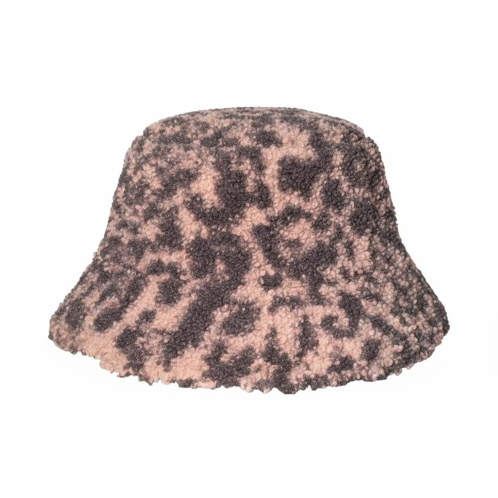 Skechers Faux Fur Leopard Print Bucket Hat